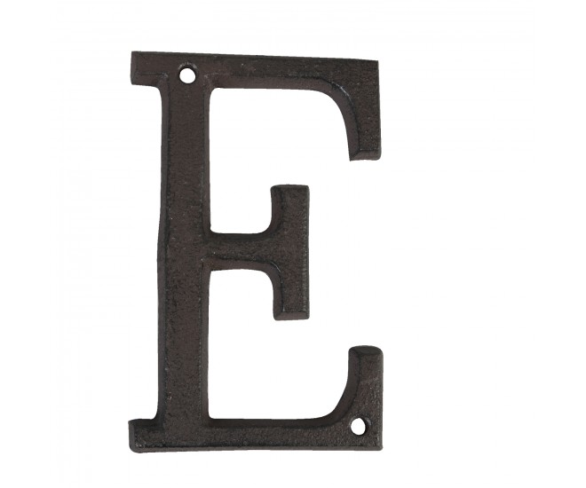 Nástěnné kovové písmeno E- 13 cm Clayre & Eef