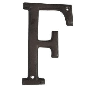 Nástěnné kovové písmeno F - 13 cm