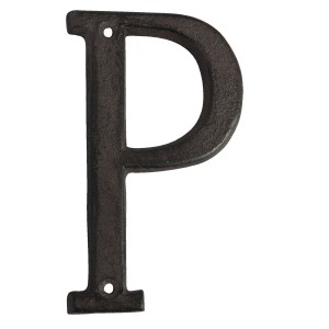 Nástěnné kovové písmeno P - 13 cm