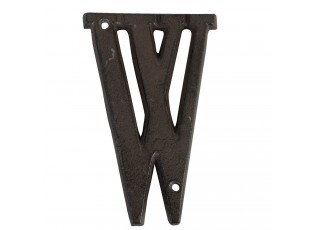 Nástěnné kovové písmeno W - 13 cm