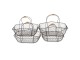 Set 4 drátěných košíků s uchy Filaire - 38*28*15*36 / 34*23*32 / 31*20*27 / 27*17*24 cm Clayre & Eef