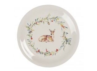 Keramický jídelní talíř Dearly Christmas – Ø 28 cm