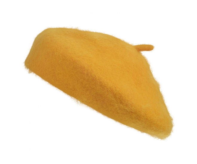 Okrově žlutý dětský baret Clayre & Eef