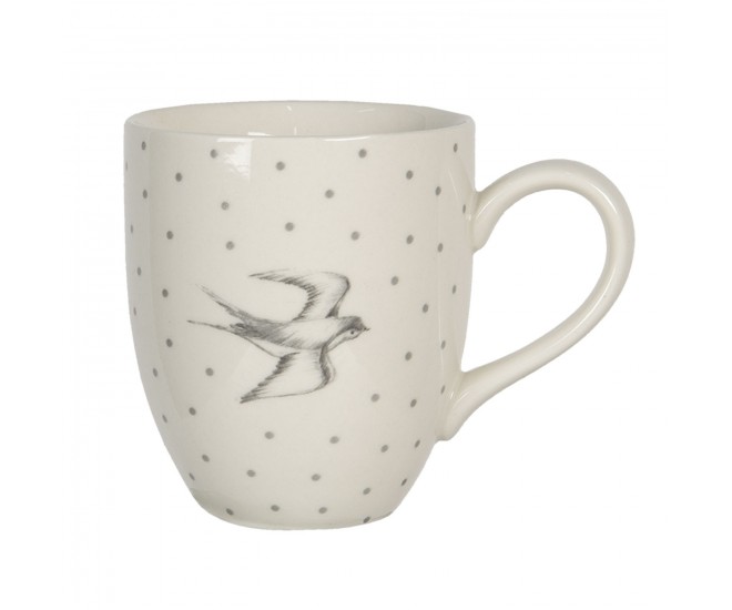 Keramický hrnek Swallow Sky - 11*8*9 cm / 0.3L Clayre & Eef