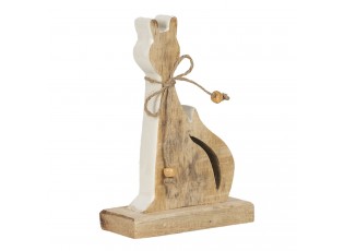 Dřevěná dekorace kočka - 11*3*16 cm