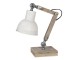 Dřevěno-kovová stolní lampa Amaury - 15*15*47 cm E27/max 1*60W Clayre & Eef