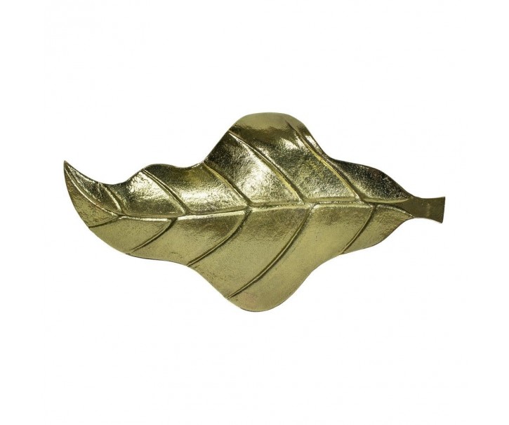 Zlatý dekorační kovový podnos / miska ve tvaru listu Banana- 36*18*3cm Mars & More 