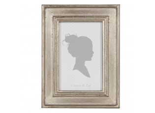 Stříbrný rámeček na fotografie ve vintage stylu - 14*2*19 cm / 10*15 cm