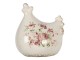 Dekorace vintage slepička s růžemi Rose - 12*11*13 cm Clayre & Eef