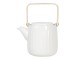 Smetanová porcelánová konvička na čaj - 0,8L Clayre & Eef