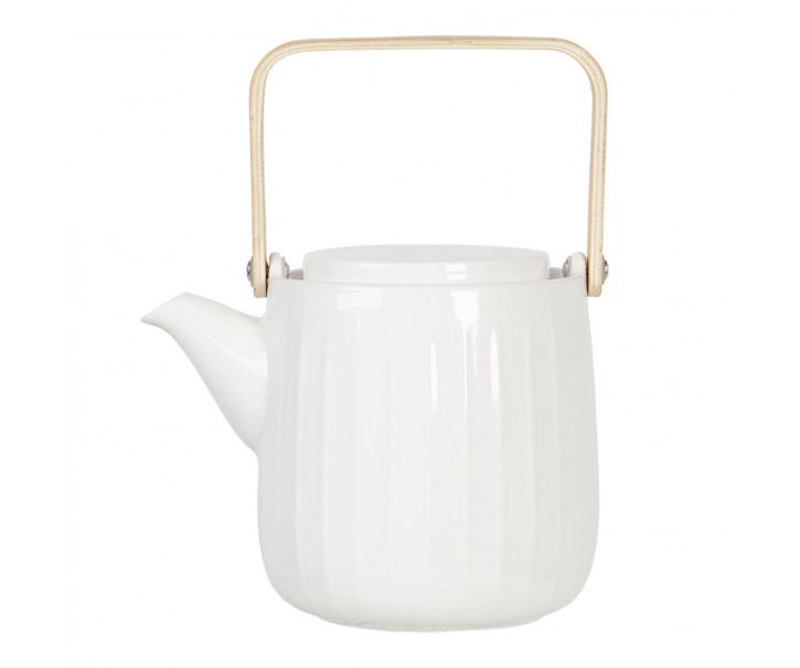 Boho Smetanová porcelánová konvička na čaj - 0,8L