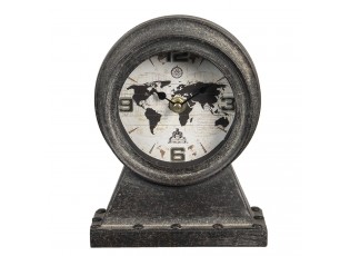 Vintage stolní hodiny The World - 15*8*19 cm / 1*AA