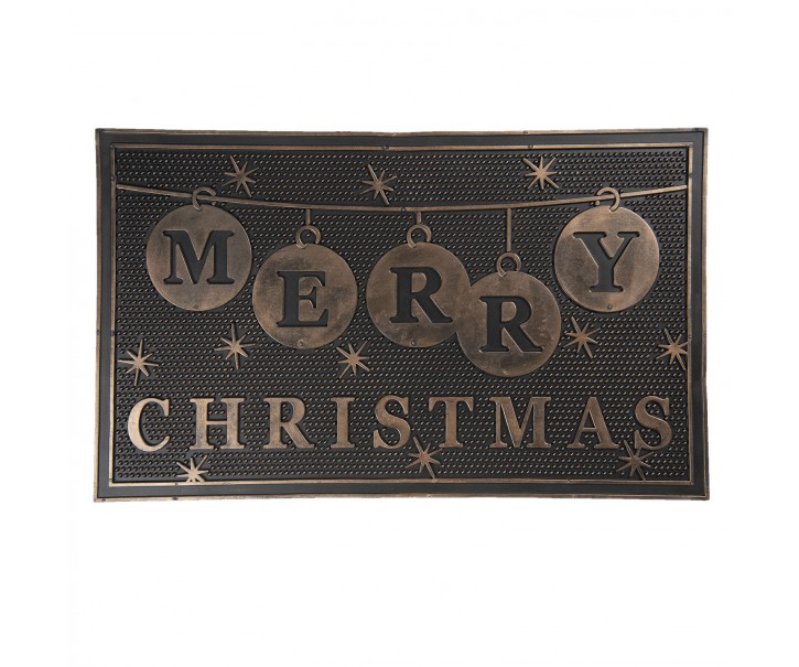 Venkovní gumová rohožka Merry Christmas - 75*45*1 cm Clayre & Eef