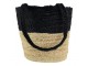Jutový shopper černá / přírodní - 30*45*15cm Mars & More 