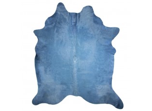 Modrý foberec z hovězí kůže Blue Cow - 180*250*0,3cm