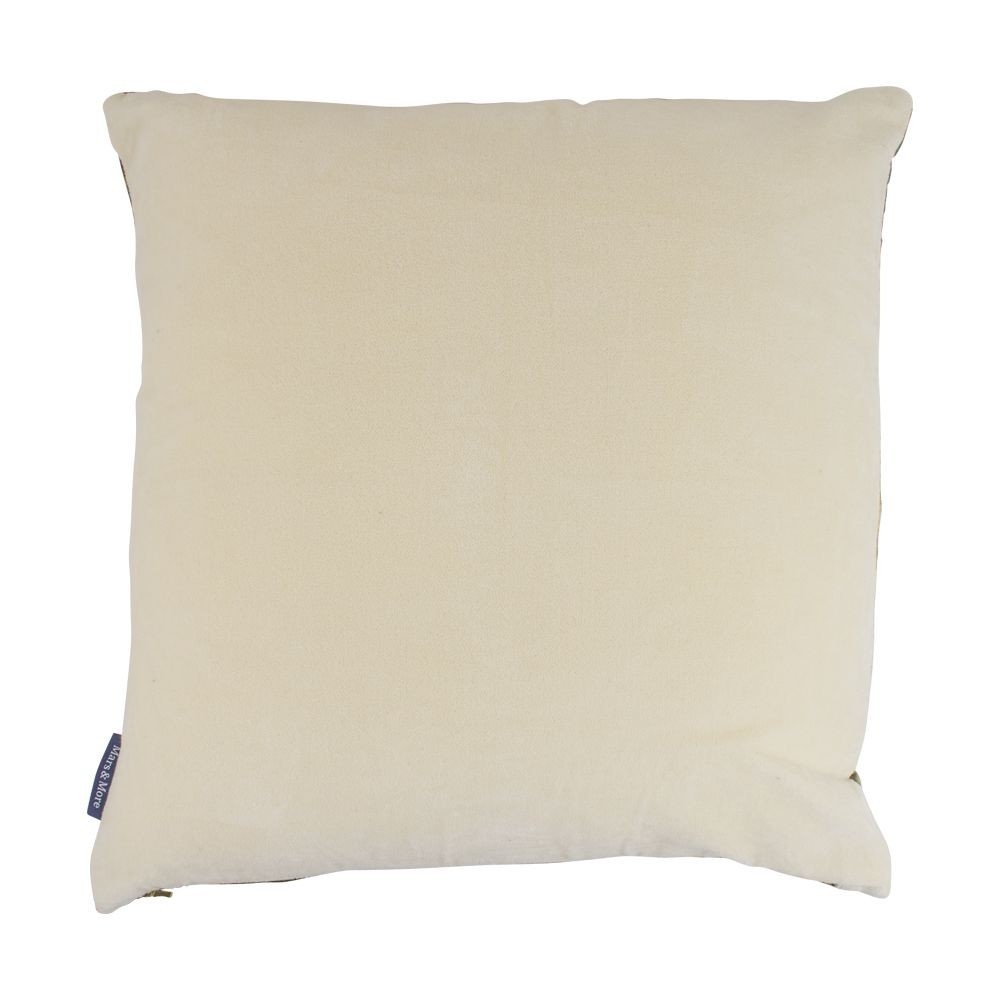 Modrý sametový polštář s motivem džungle - 45*45*10cm Mars & More Modrý sametový polštář s motivem džungle - 45*45*10cm Mars & More