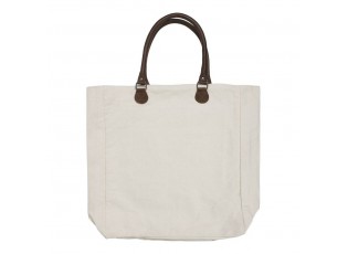 Bavlněno-kožený shopper s jelenem Black Deer - 40*44*12cm