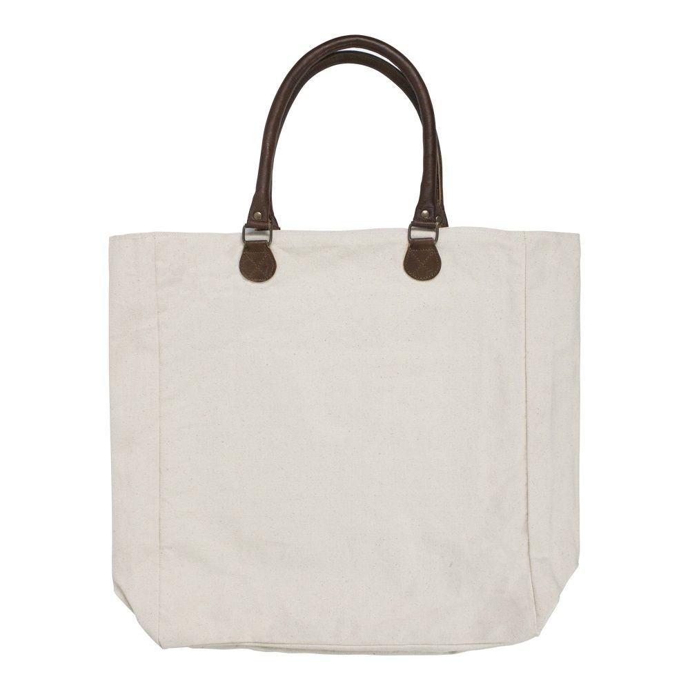 Bavlněno-kožený shopper s jelenem Black Deer - 40*44*12cm Mars & More Bavlněno-kožený shopper s jelenem Black Deer - 40*44*12cm Mars & More