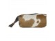 Kožená kabelka crossbody z hovězí kůže hnědá/bílá - 32*15*15cm Mars & More 