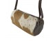 Kožená kabelka crossbody z hovězí kůže hnědá/bílá - 32*15*15cm Mars & More 