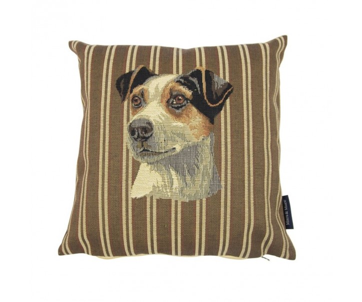 Gobelínový polštářek s proužkem Jack russell - 33*15*33 cm Mars & More 