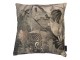 Sametový hnědý polštář s leopardem v džungli - 45*45*15cm Mars & More 