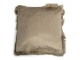 Taupe sametový polštář s třásněmi Smock - 45*45*10cm Mars & More 