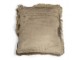 Taupe sametový polštář s třásněmi Smock - 45*45*10cm Mars & More 