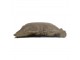 Taupe sametový polštář s třásněmi Smock - 45*45*10cm Mars & More 