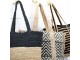 Jutový shopper černá / přírodní - 30*45*15cm Mars & More 