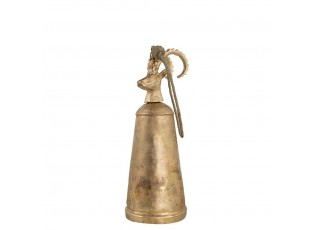 Zlatý kovový zvonek Kozoroh 16 cm - 6*6*16cm