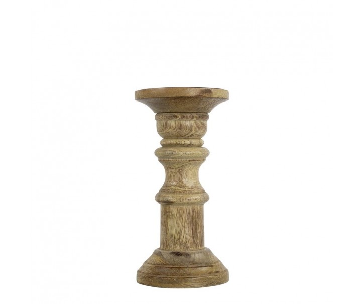 Dřevěný svícen Wood z mangového dřeva - Ø 10*20cm Mars & More 