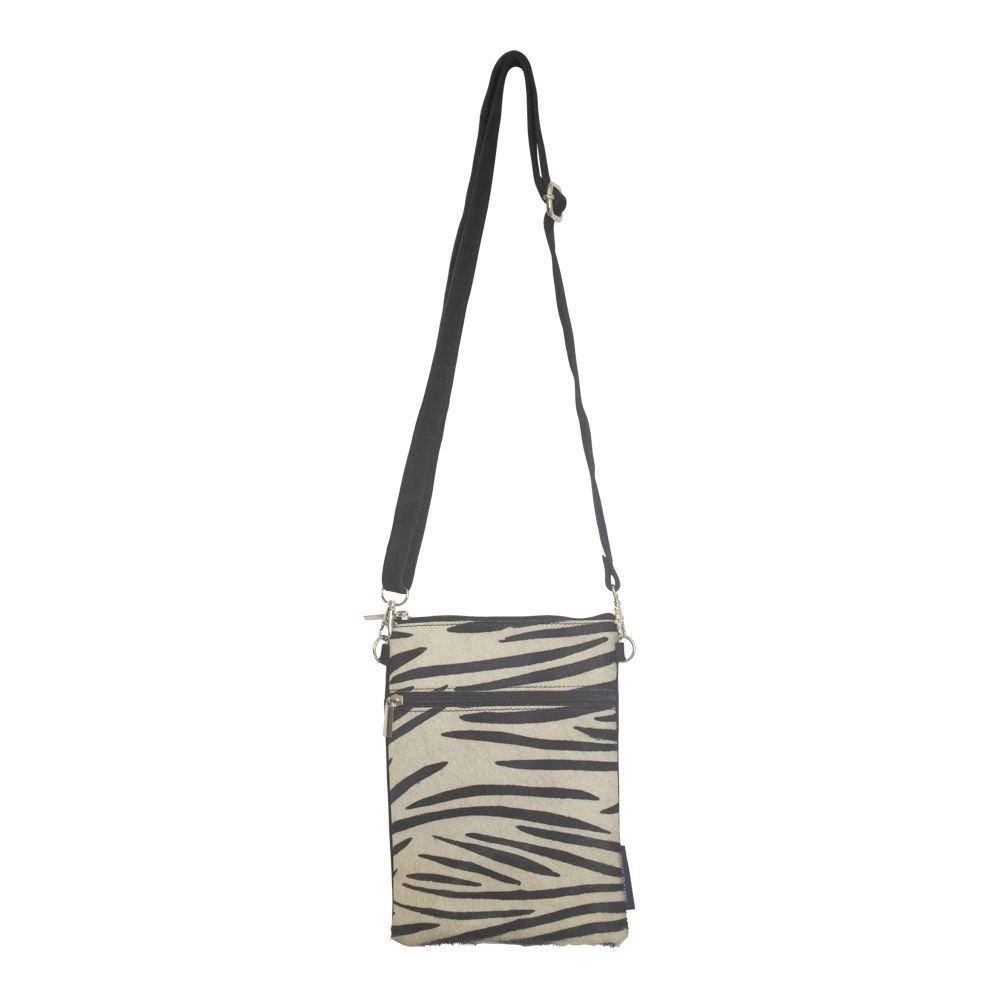 Kožená kabelka crossbody zebra - 23*17*1cm