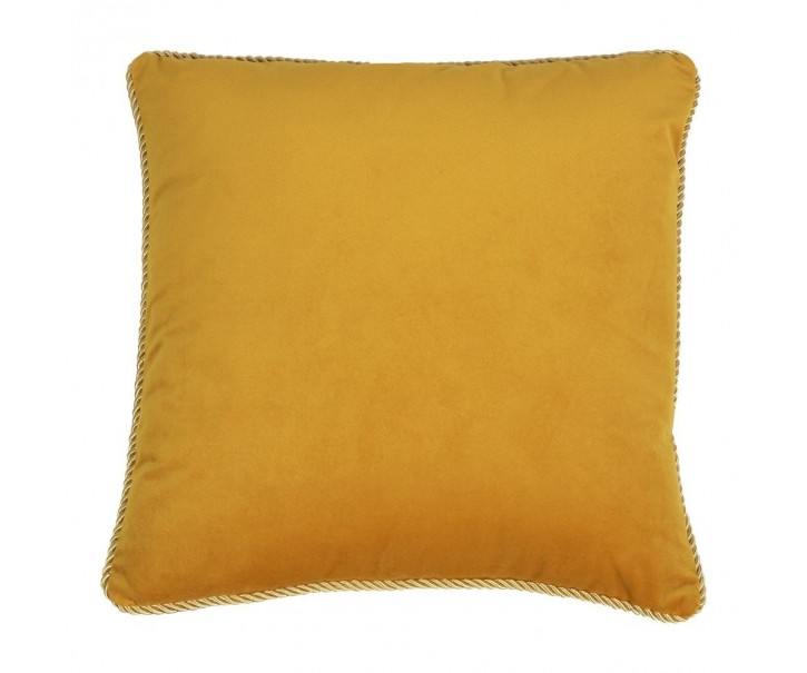 Medový sametový polštář obšitý krouceným zlatým provázkem Velvet - 45*10*45cm Mars & More 
