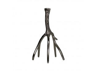 Stříbrný raw svícen stojící paroží Antlers - 18*19*33cm