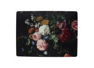 4ks pevné korkové prostírání s květy Jan Davidsz - 30*40*0,4cm