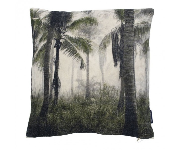 Sametový polštář s palmami Palm - 45*45*10cm Mars & More 