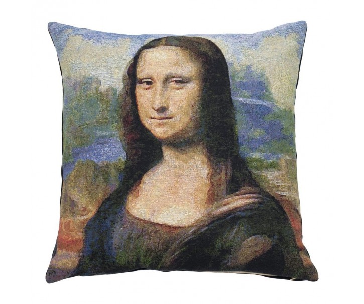 Gobelínový polštář Leonardo da Vinci Mona Lisa - 45*45*15cm Mars & More 