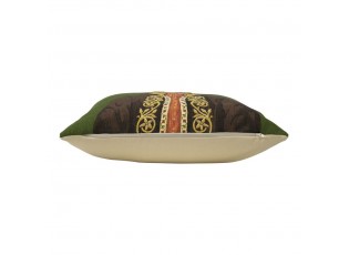 Zelený gobelínový polštář s jelenem v obleku - 45*15*45cm