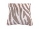 Bílo hnědý čtvercový polštář Zebra - 45*45*15cm Mars & More 