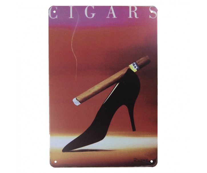 Vínová kovová cedule Cigars. Clayre & Eef