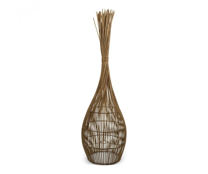 Hnědá ratanová stojací lampa - 30*30*110 cm Mars & More 