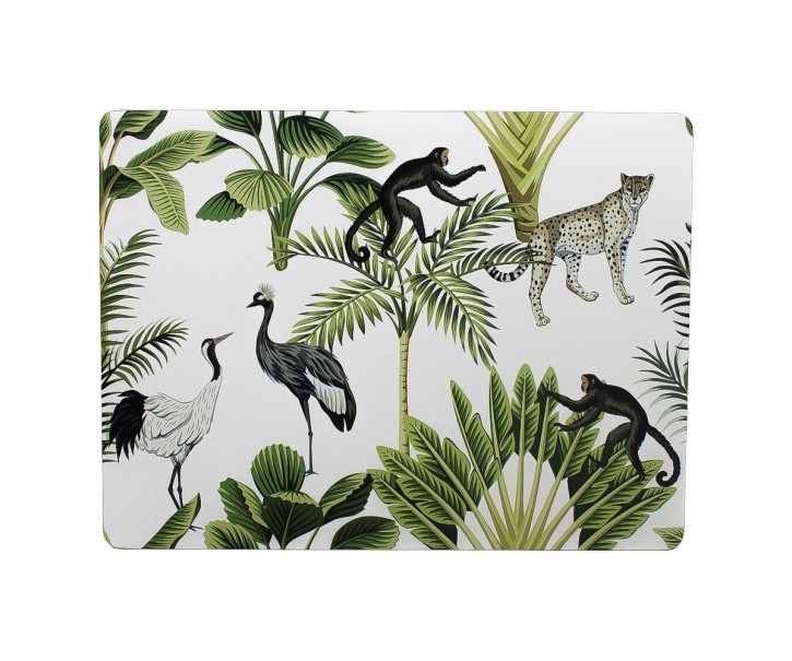 4ks pevné korkové prostírání Jungle white - 30*40*0,4cm Mars & More 