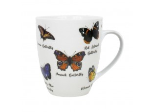 Porcelánový hrnek motýlci - 11,5*8,5*10cm