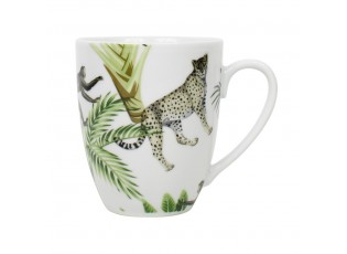 Hrneček Jungle White - 11,5*8,5*10cm