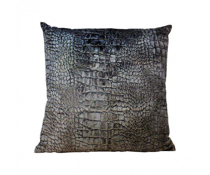 Sametový polštář s motivem krokodýlí kůže - 45*45*10cm Mars & More 