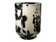 Vysoký květináč z hovězí kůže Planter hnědá / bílá - Ø 35*46cm Mars & More 