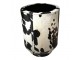 Vysoký květináč z hovězí kůže Planter hnědá / bílá - Ø 35*46cm Mars & More 