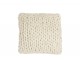 Pletený krémový polštář Tricot white - 40*40 cm J-Line by Jolipa