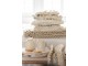 Pletený krémový polštář Tricot white - 40*40 cm J-Line by Jolipa